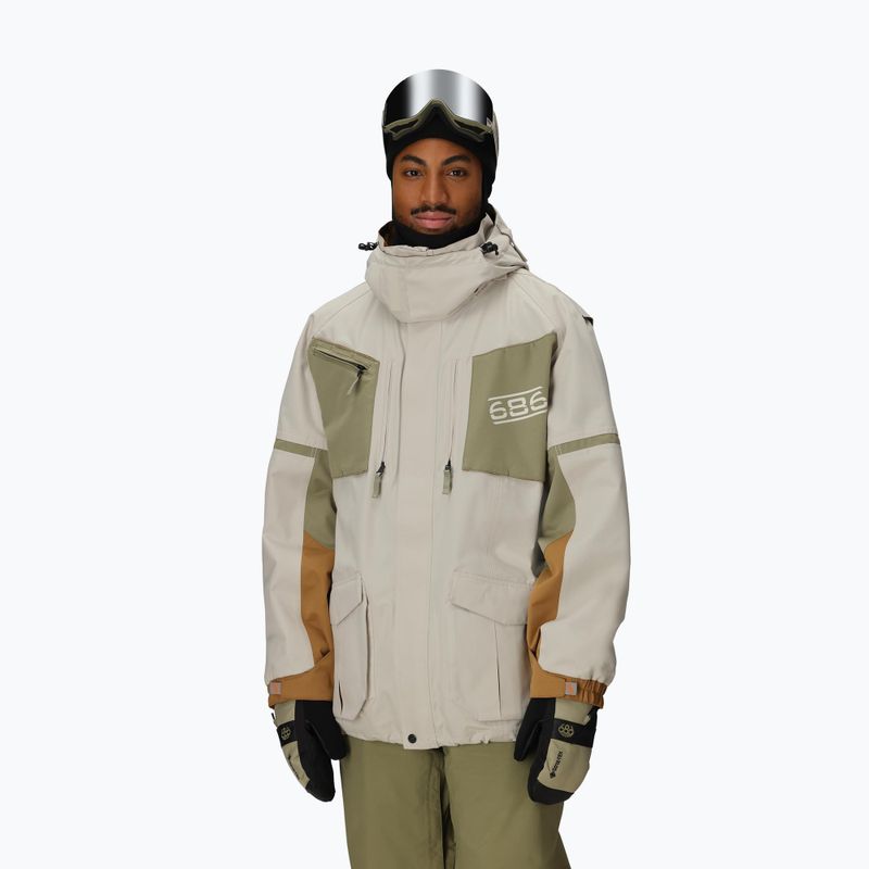 Pánská snowboardová bunda 686 2001 Transfer limestone colorblock 4