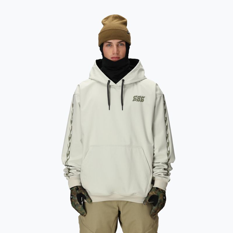Pánská snowboardová mikina 686 Waterproof Team Hoody limestone