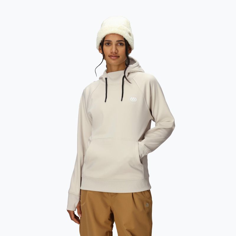 Dámská snowboardová mikina 686 Bonded Fleece Pullover Hoody limestone 4