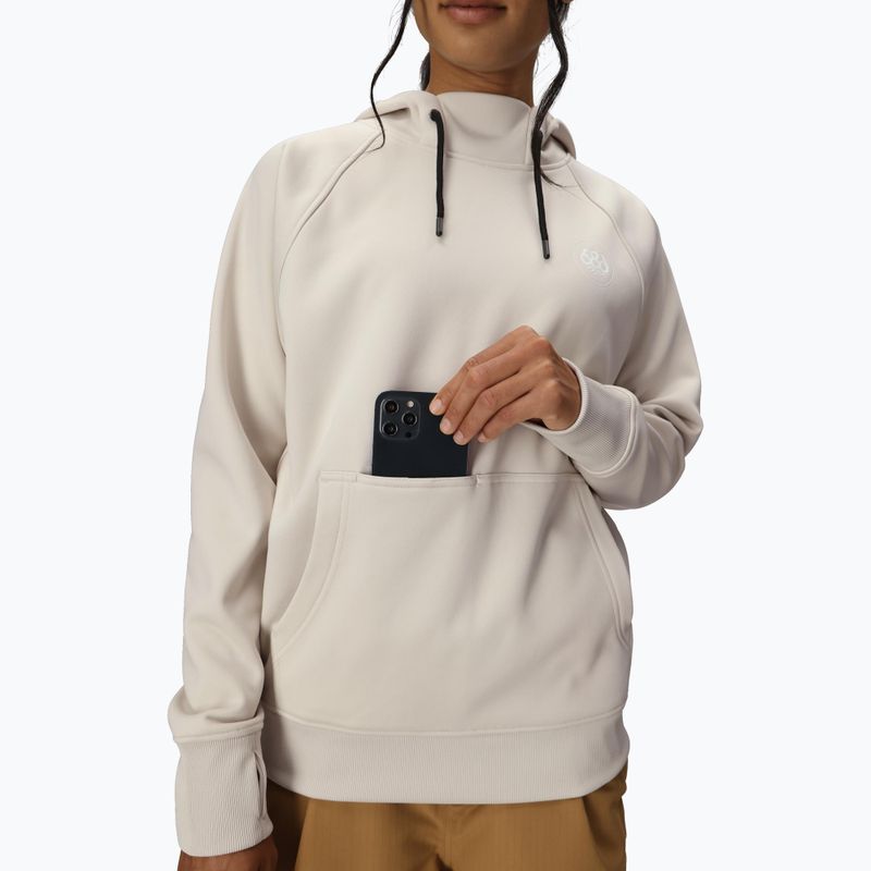 Dámská snowboardová mikina 686 Bonded Fleece Pullover Hoody limestone 5