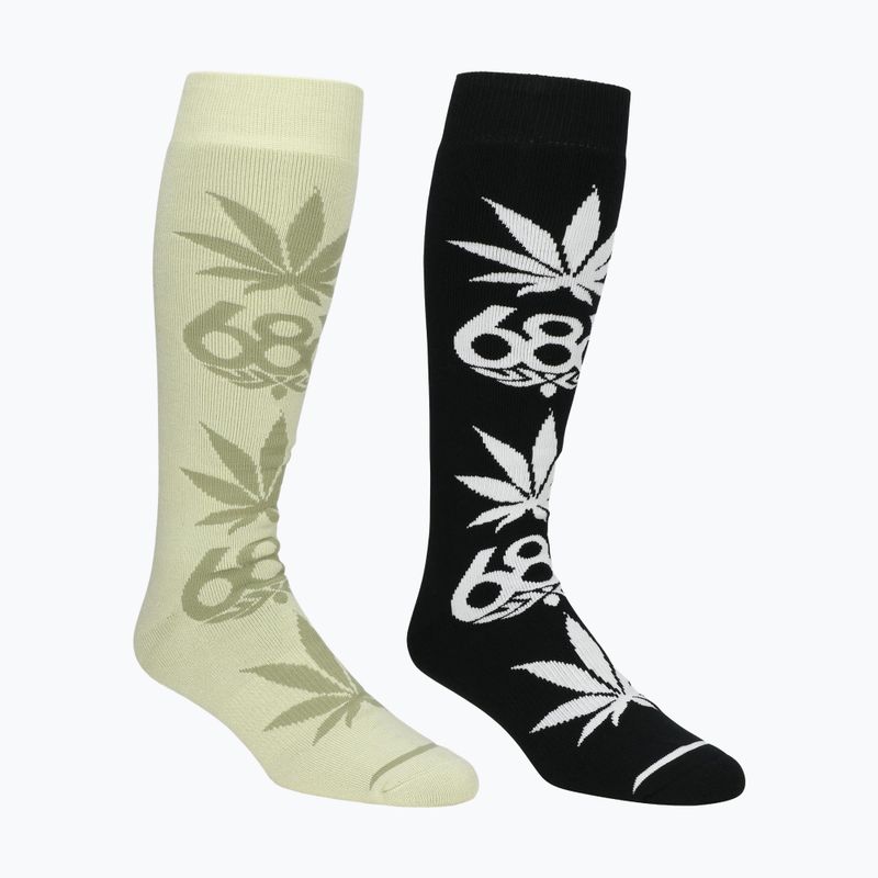 Pánské snowboardové ponožky 686 Huf 2 páry multicolor