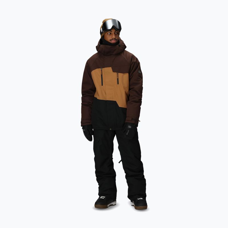 Pánská snowboardová bunda 686 Geo Insulated coffee colorblock 2