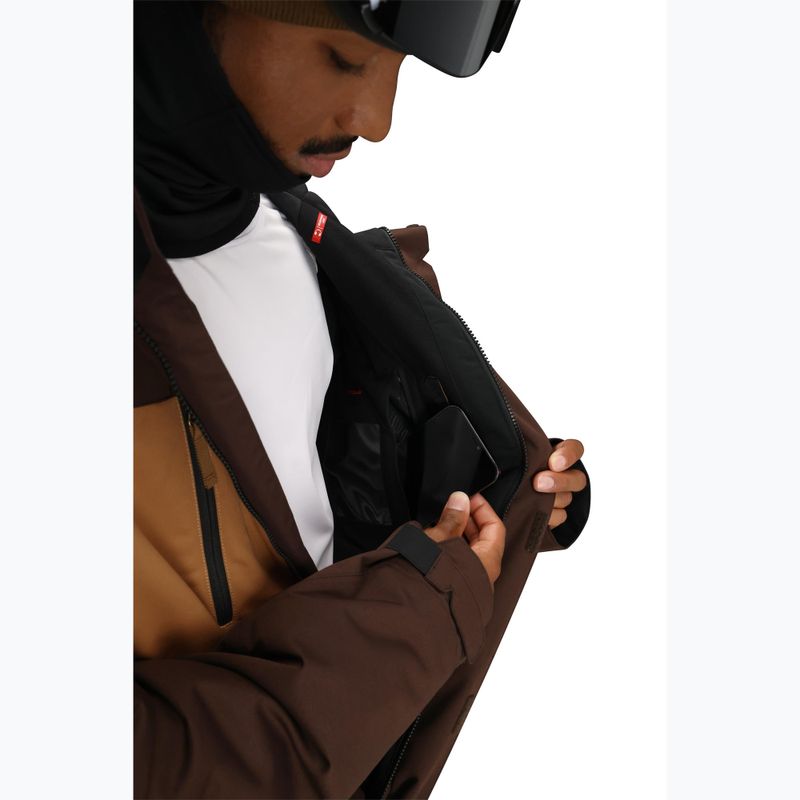 Pánská snowboardová bunda 686 Geo Insulated coffee colorblock 7