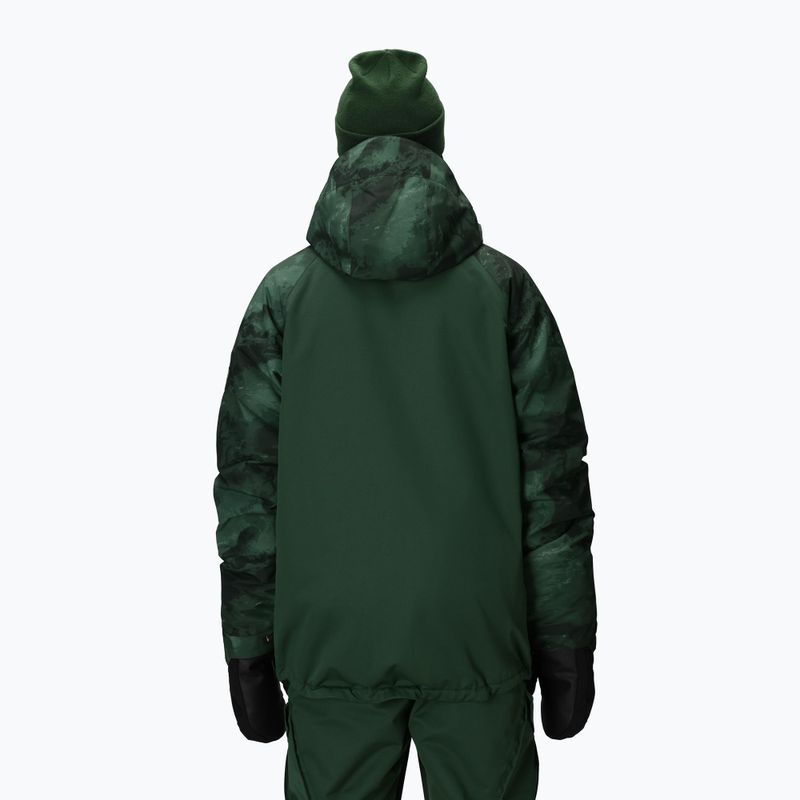 Pánská snowboardová bunda 686 Geo Insulated moss green colorblock 3