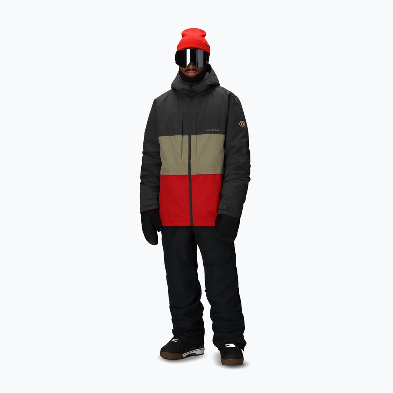 Pánská snowboardová bunda 686 Smarty 3IN1 Form charcoal colorblock 4