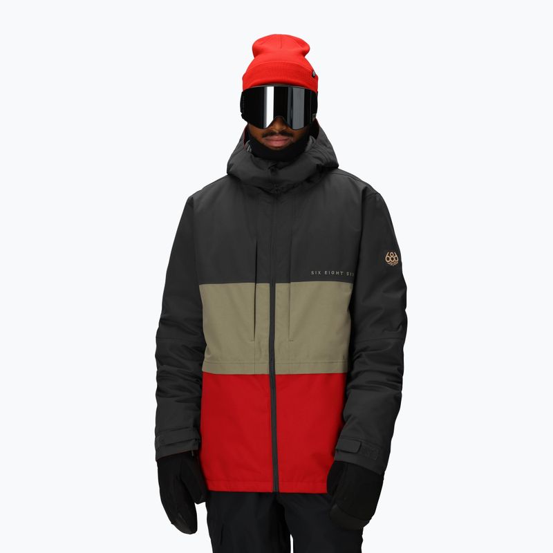 Pánská snowboardová bunda 686 Smarty 3IN1 Form charcoal colorblock 6