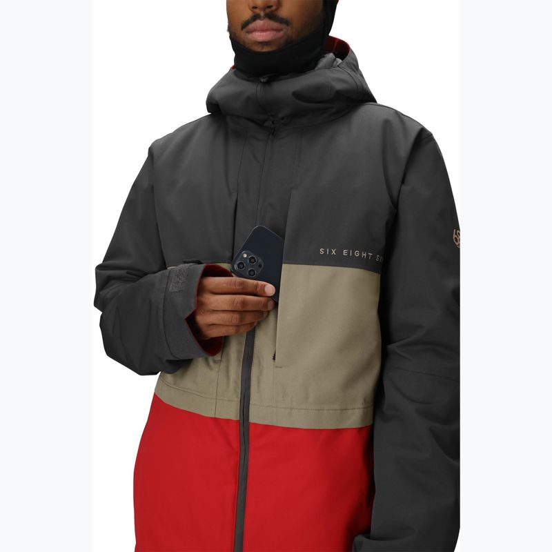 Pánská snowboardová bunda 686 Smarty 3IN1 Form charcoal colorblock 8