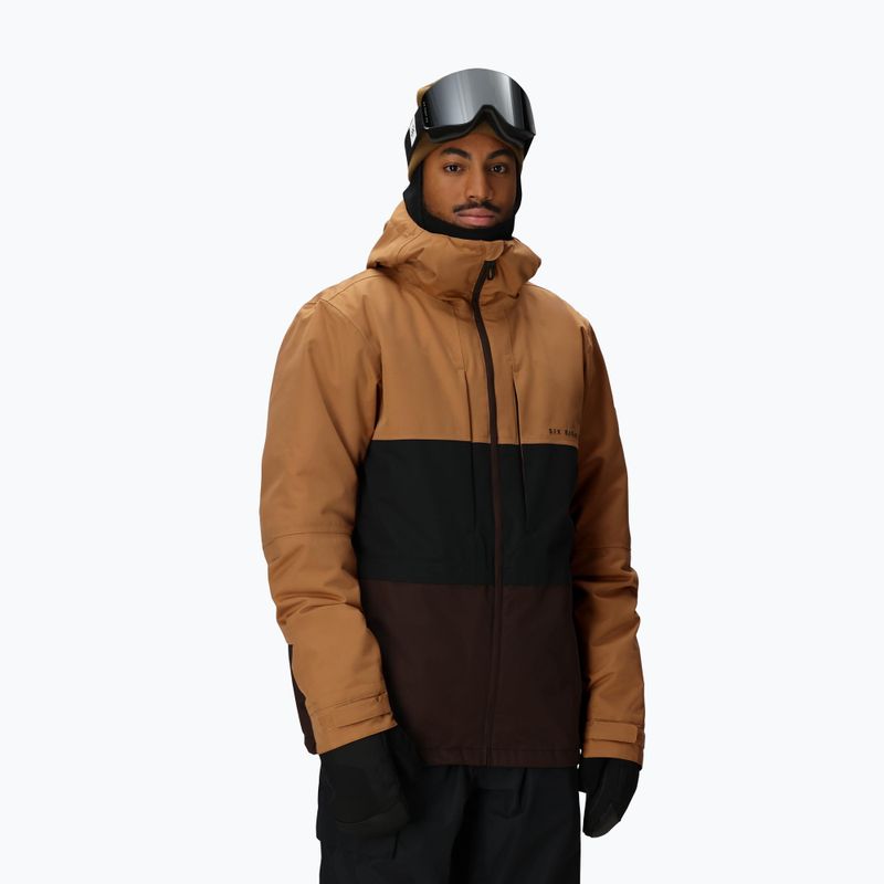 Pánská snowboardová bunda 686 Smarty 3IN1 Form caramel colorblock 2