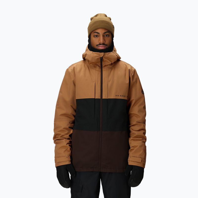 Pánská snowboardová bunda 686 Smarty 3IN1 Form caramel colorblock 6