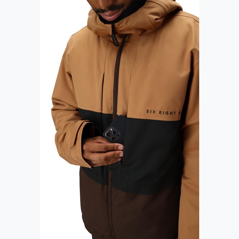 Pánská snowboardová bunda 686 Smarty 3IN1 Form caramel colorblock 8