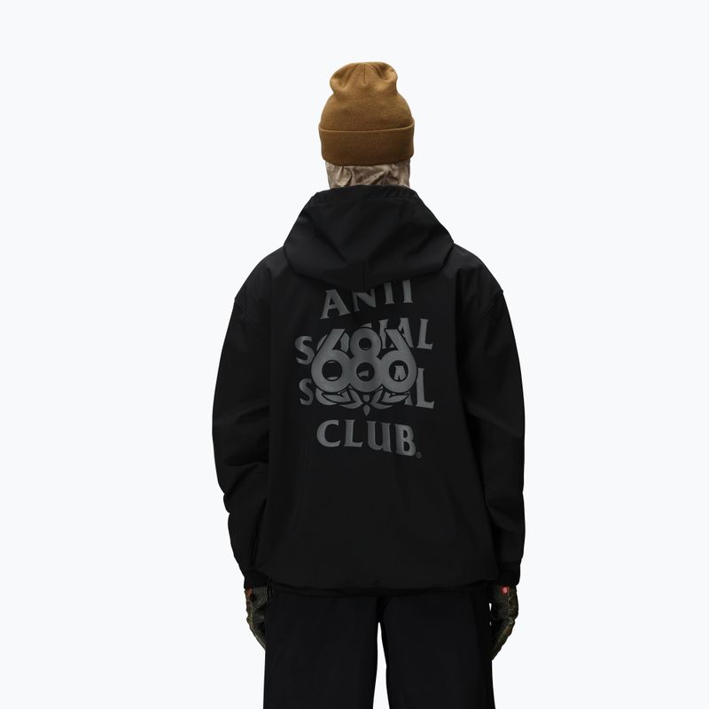 Pánská snowboardová mikina 686 x ASSC F1 Waterproof Team Hoody assc black 2