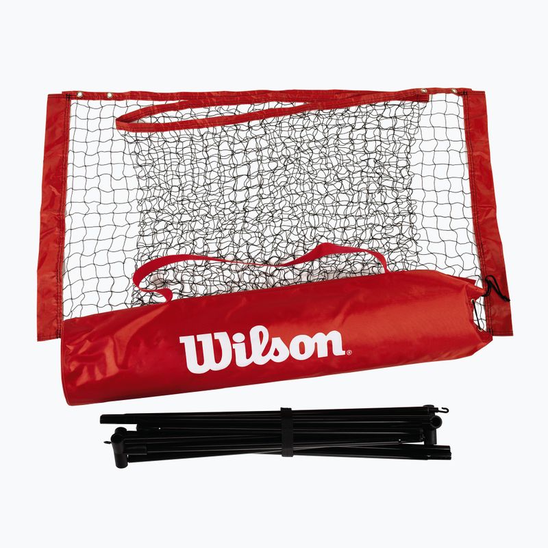 Tenisová síť Wilson Starter Ez Tennis Net 6.1 m černá/červená 3