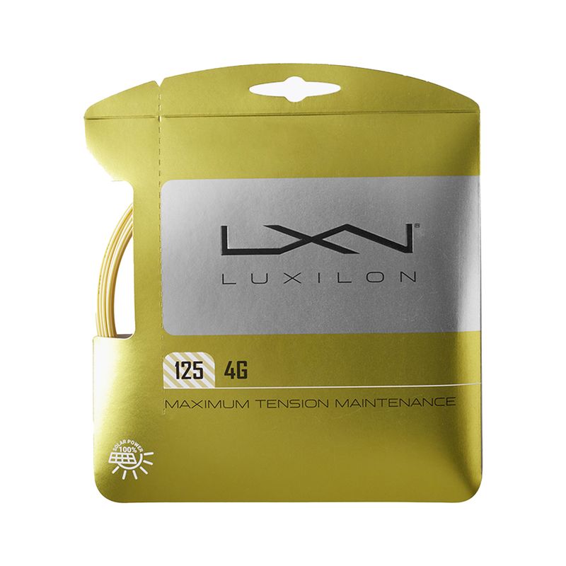 Tenisové struny Luxilon 4G 125 Set Go gold WRZ997110