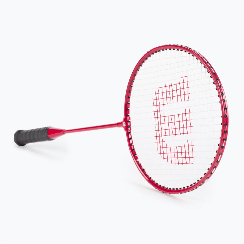 Sada badmintonových raket Wilson Bad.Tour Bmtn Stl Poles 4 Pc červená WRT844400 3