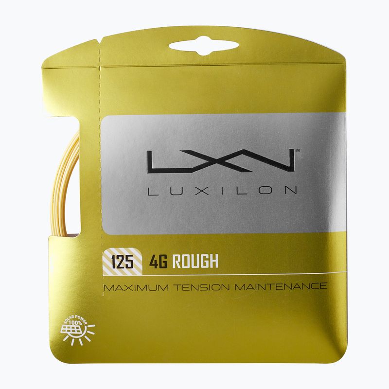 Tenisový výplet  Luxilon 4G Rough 125 12,2 m gold