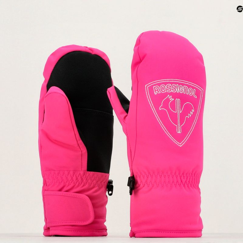 Rossignol Jr Rooster M orchid pink dětské lyžařské rukavice 6