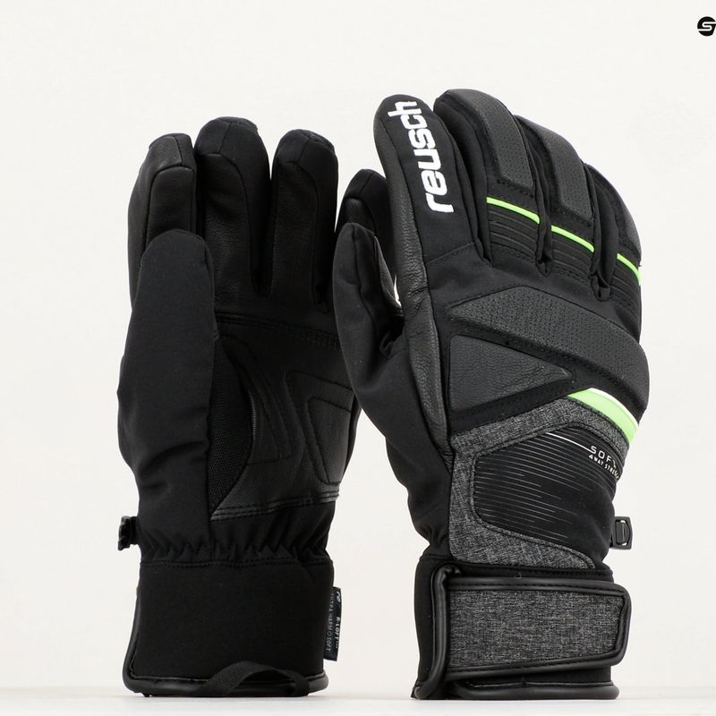 Lyžařské rukavice Reusch Storm R-Tex Xt black/black melange/neon green 9