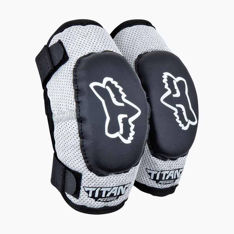 Dětské cyklistické chrániče loktů Fox Racing Peewee Titan Youth Elbow Jr black/silver