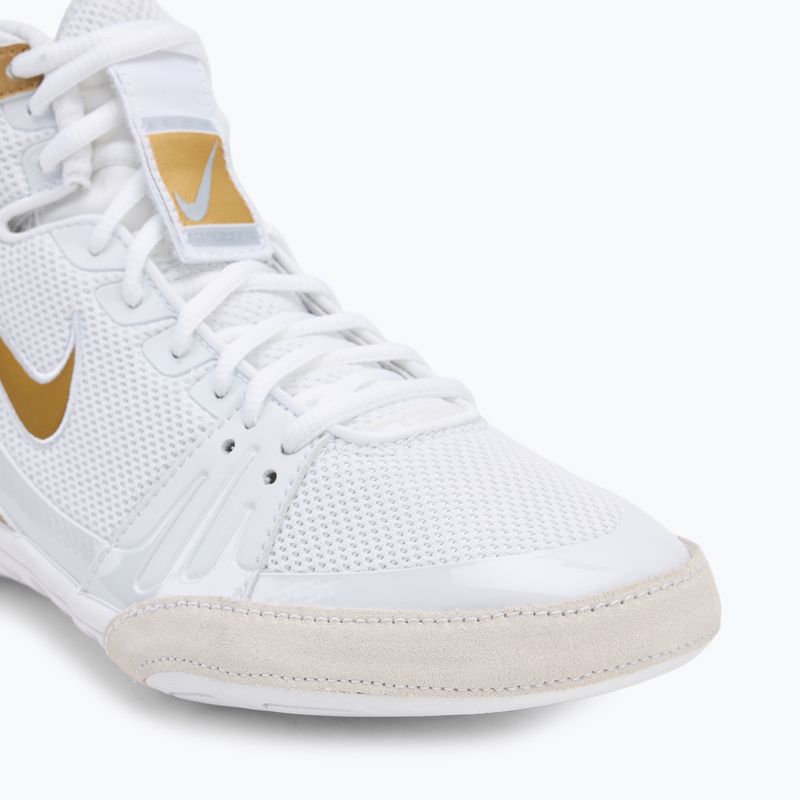 Boxerské boty Nike Freek white/metallic gold/cool grey 7