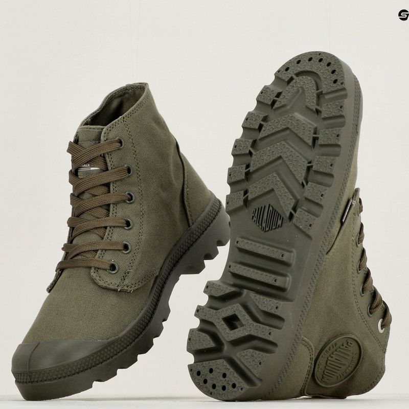 Boty Palladium Mono Chrome olive night 14