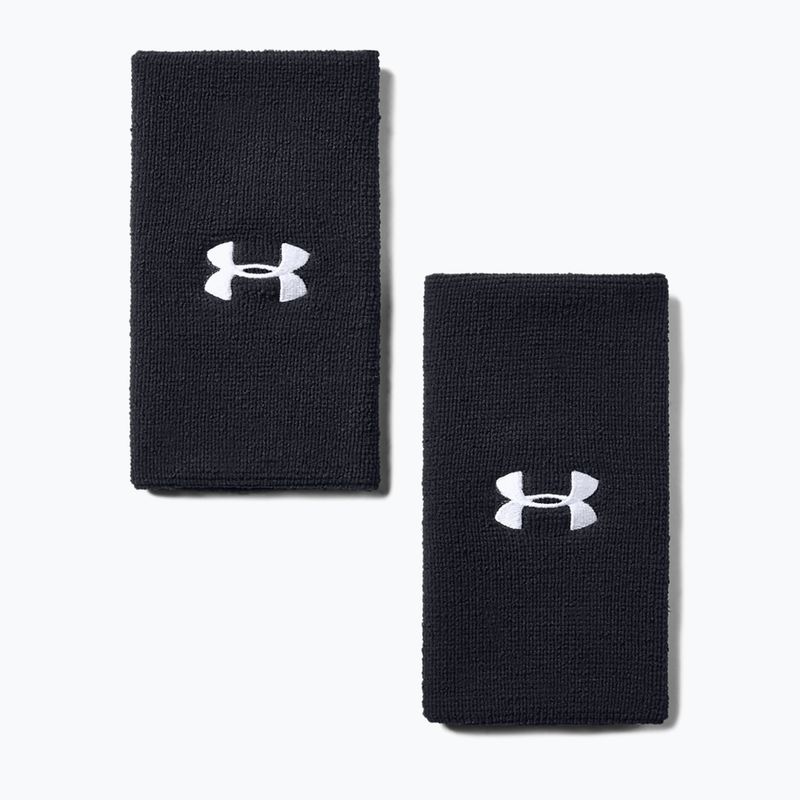 Potítka Under Armour 6'' Performance Wristband 2 szt. black/white