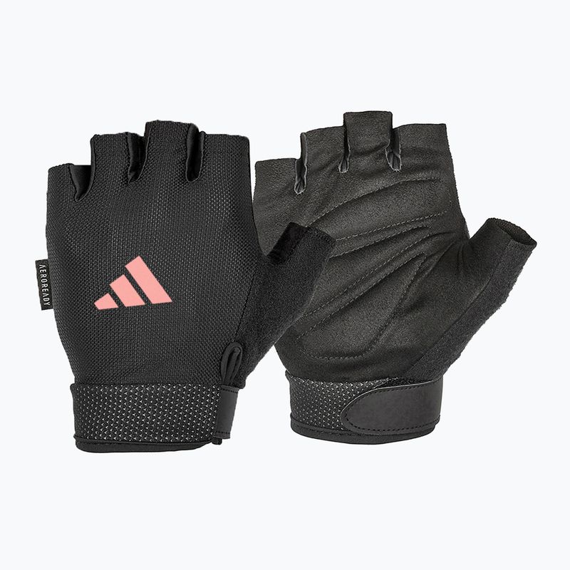 Fitness rukavice adidas Essential Adjustable black/ pink