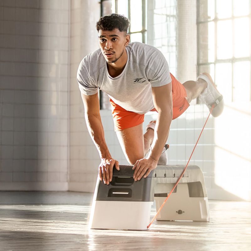 Multifunkční step Reebok Deck white 15