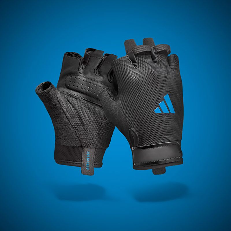 Tréninkové rukavice adidas Essential Training blue 9