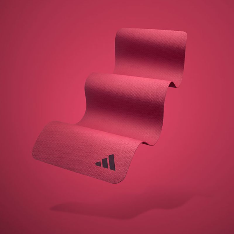 Fitness podložka adidas Yoga 6 mm collegiate burgundy 9