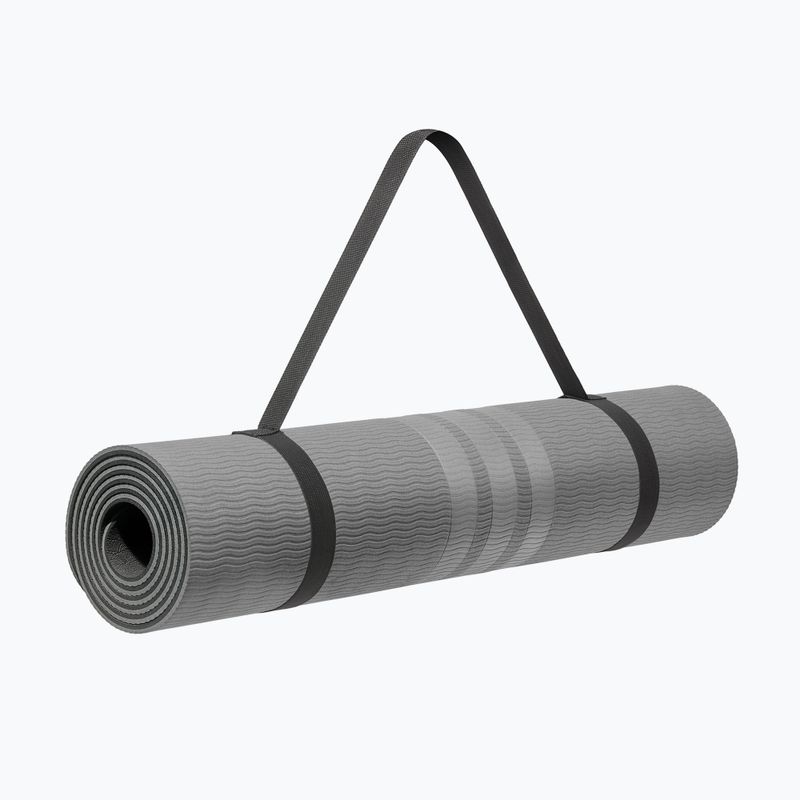 Jógová podložka adidas Double Sided Yoga grey 9