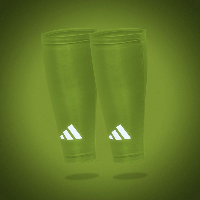 Kompresní návleky na lýtka adidas Climacool Compression Calf Sleeves lucid lemon 7