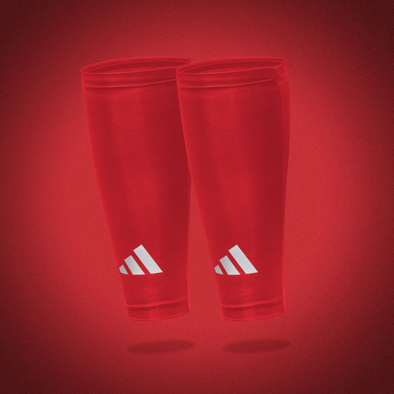 Kompresní návleky na lýtka adidas Climacool Compression Calf Sleeves true red 6