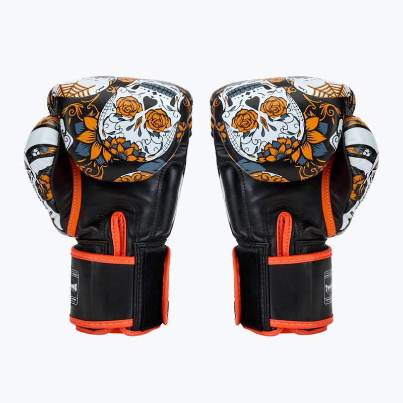 Boxerské rukavice Twins Special Fancy FBGVL3-53 Skull orange/black 2