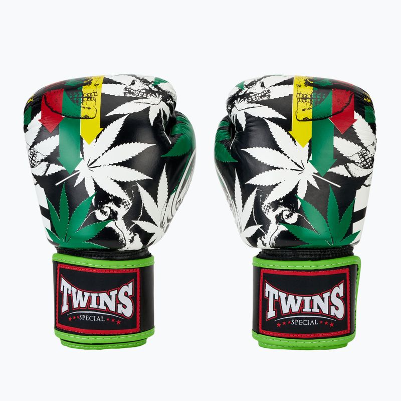 Boxerské rukavice Twins Special Fancy FBGVL3-54 Grass green/black