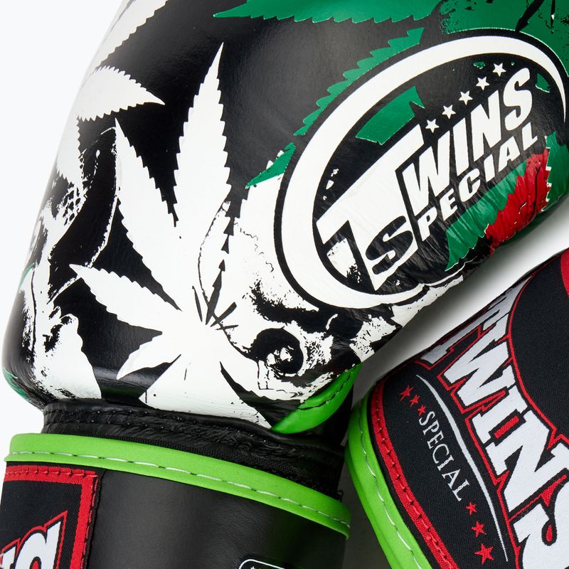 Boxerské rukavice Twins Special Fancy FBGVL3-54 Grass green/black 5