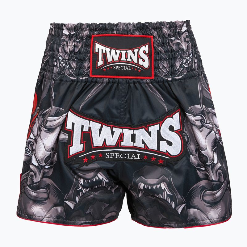 Treninkové šortky Twins Special Muay Thai Twins Kabuki black/white/red