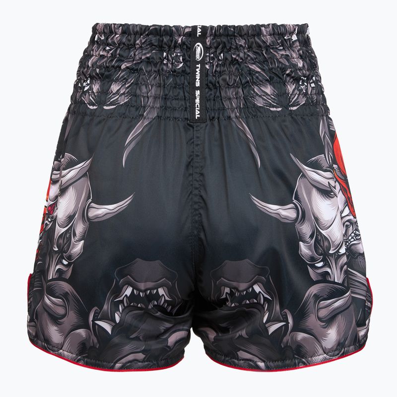 Treninkové šortky Twins Special Muay Thai Twins Kabuki black/white/red 2