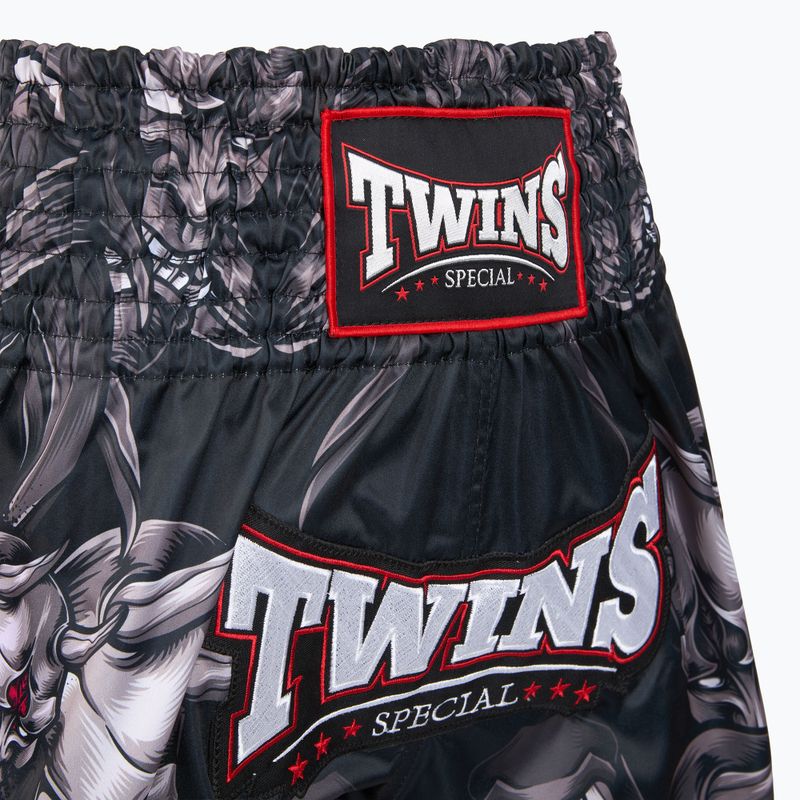 Treninkové šortky Twins Special Muay Thai Twins Kabuki black/white/red 3