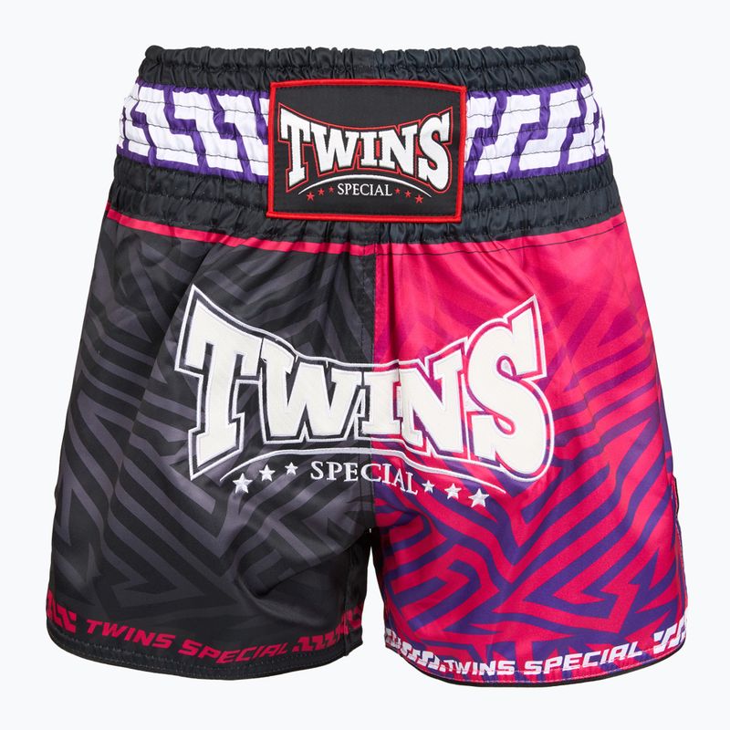 Treninkové šortky Twins Special Muay Thai Twins Maze brown/pink/blue/white
