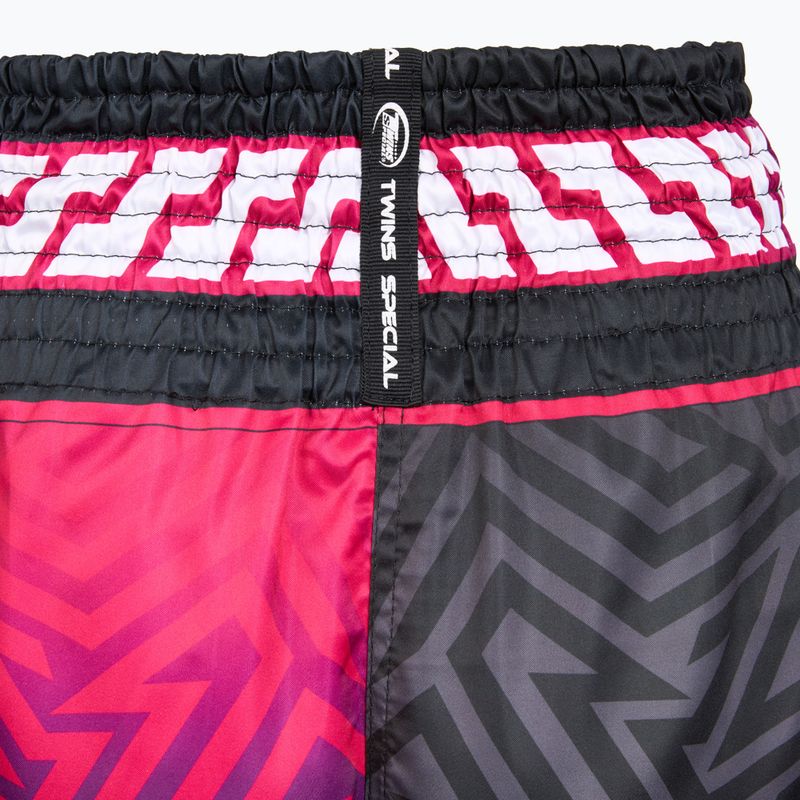 Treninkové šortky Twins Special Muay Thai Twins Maze brown/pink/blue/white 4