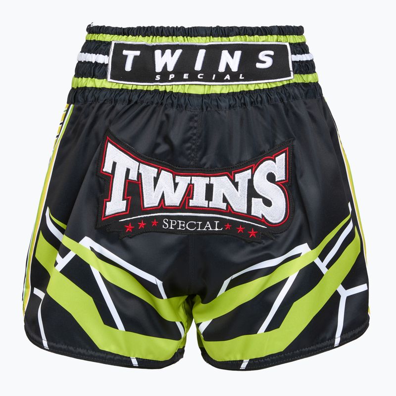 Treninkové šortky Twins Special Muay Thai Twins Racing black/yellow/white/red