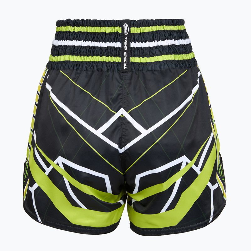 Treninkové šortky Twins Special Muay Thai Twins Racing black/yellow/white/red 2
