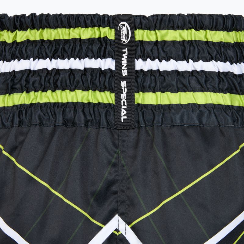 Treninkové šortky Twins Special Muay Thai Twins Racing black/yellow/white/red 4