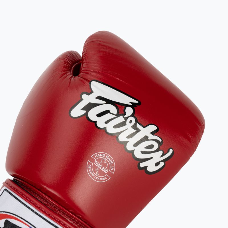 Boxerské rukavice Fairtex Universal "Tight-Fit" Design red 5