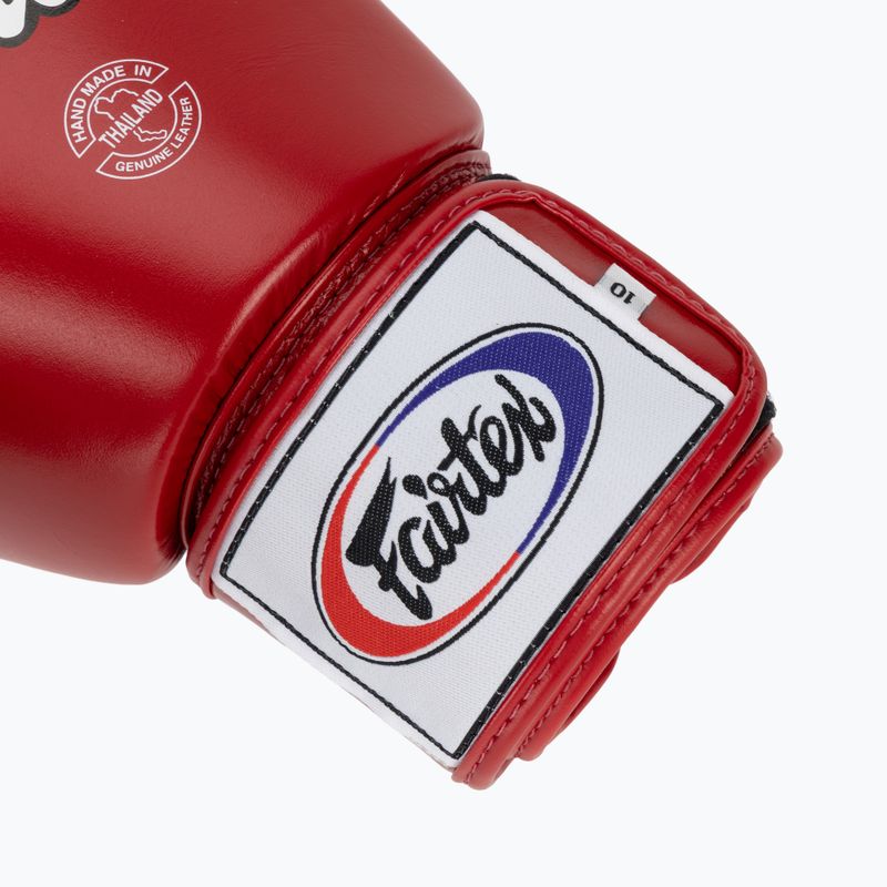 Boxerské rukavice Fairtex Universal "Tight-Fit" Design red 6