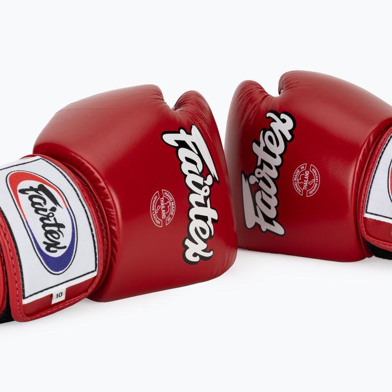 Boxerské rukavice Fairtex Universal "Tight-Fit" Design red 7