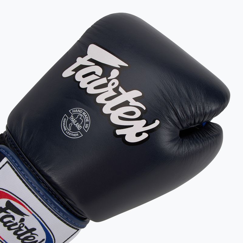 Boxerské rukavice Fairtex Universal "Tight-Fit" Design blue 5