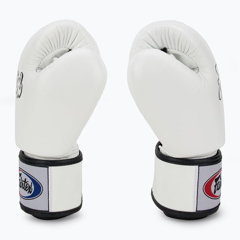 Boxerské rukavice Fairtex Universal "Tight-Fit" Design white 4
