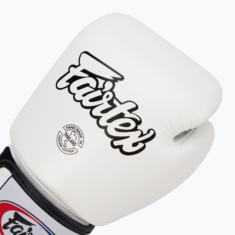 Boxerské rukavice Fairtex Universal "Tight-Fit" Design white 5
