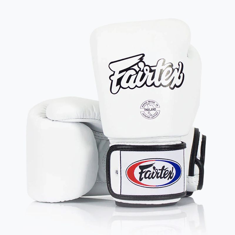 Boxerské rukavice Fairtex Universal "Tight-Fit" Design white 2